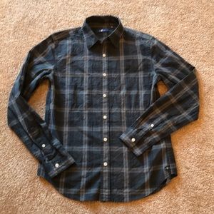 7 For Mankind Plaid Long Sleeve Cotton Shirt XS